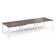 Adapt 1200mm Deep Sliding Top Triple Back to Back Bench Desk